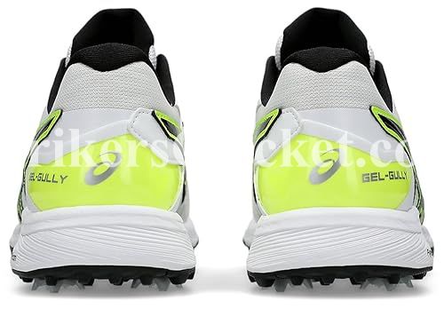 ASICS GEL GULLY 7 WHITE/SAFETY YELLOW UK SIZE 8-12 - Image 4